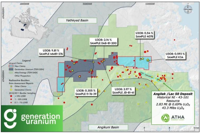 Screenshot 2024 08 21 at 7.25.47 AM Generation Uranium To Initiate Large-Scale Airborne Electromagnetic Survey in Conjunction With Atha Energy on its Flagship Yath Uranium Project in Nunavut, Canada